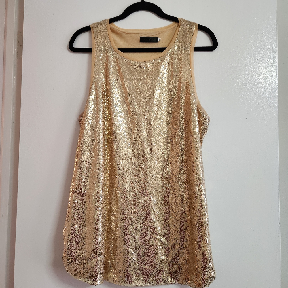 Sequin Sleeveless Top
